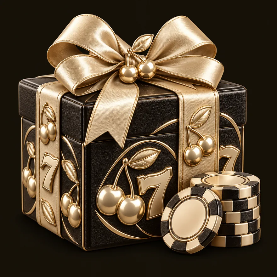 Gift box and chips — Ruby Reels