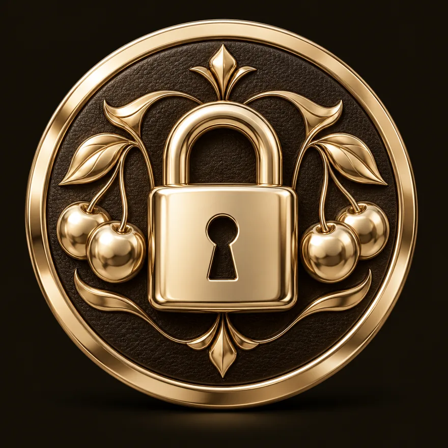 Padlock emblem — Ruby Reels