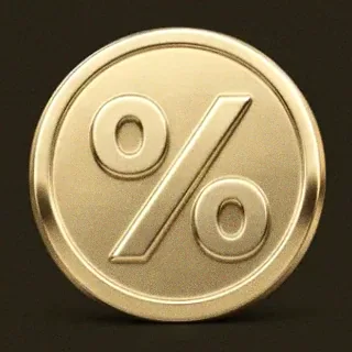 Gold percent coin — Ruby Reels