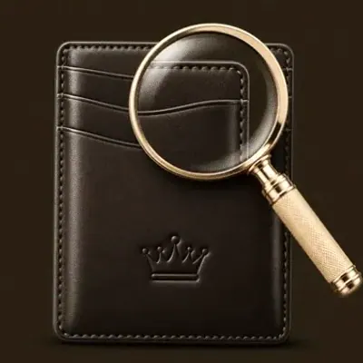 Wallet and magnifier — Ruby Reels