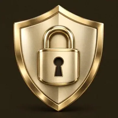 Shield with padlock — Ruby Reels