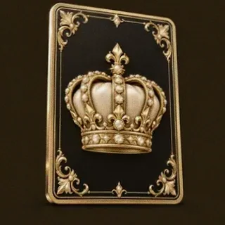 Royal crown card — Ruby Reels