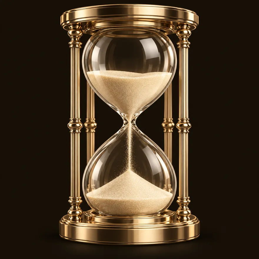 Ornate hourglass — Ruby Reels