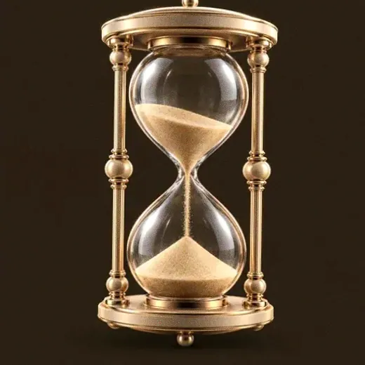 Ornate hourglass — Ruby Reels