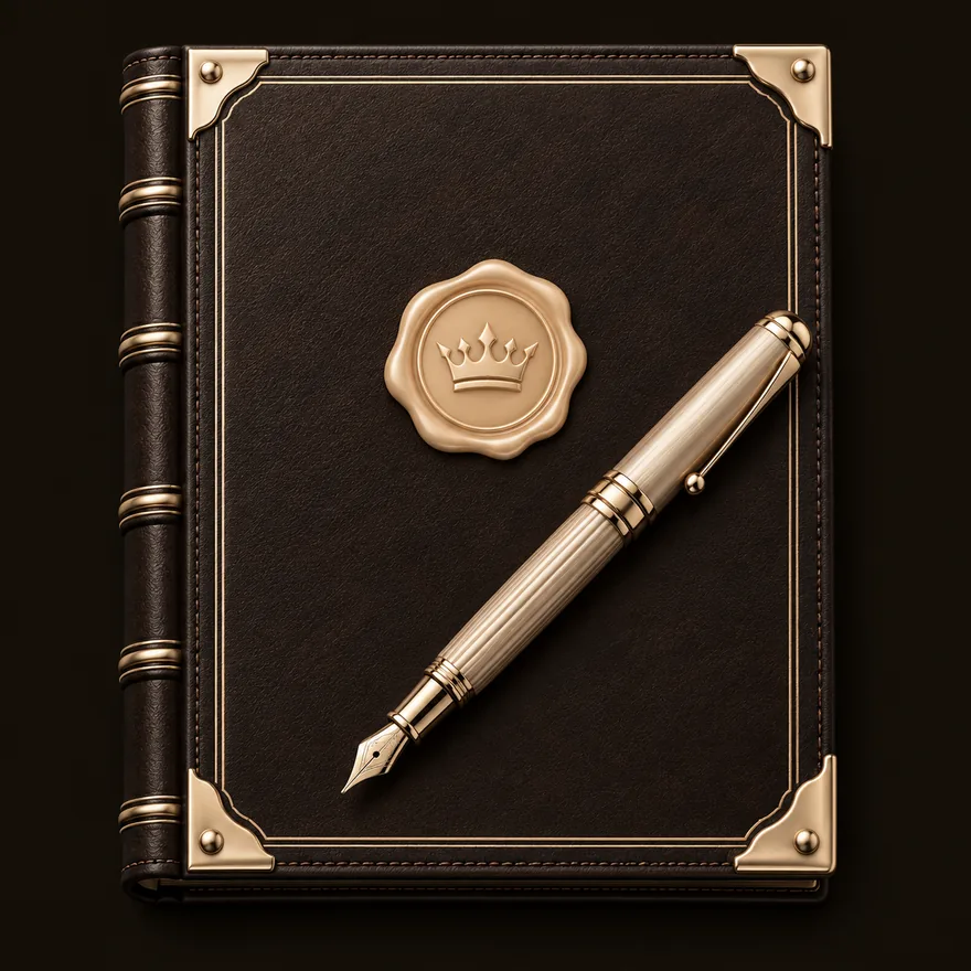 Leather casino ledger — Ruby Reels
