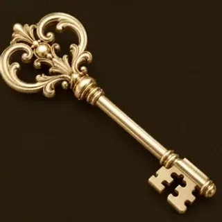 Ornate antique key — Ruby Reels